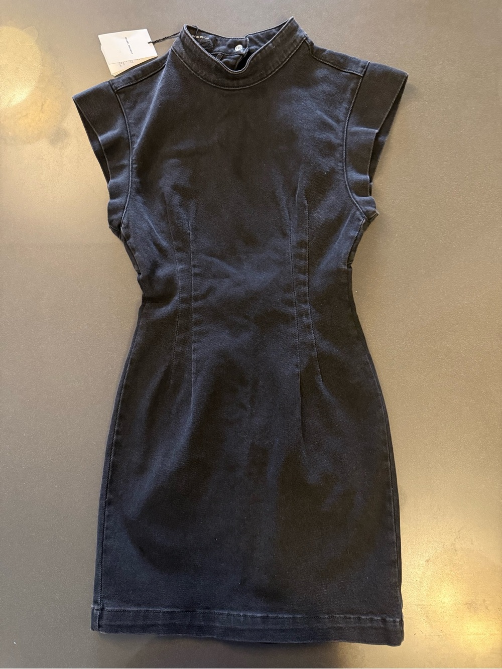 Isabel Marant Black Cap-Sleeve Mini Dress